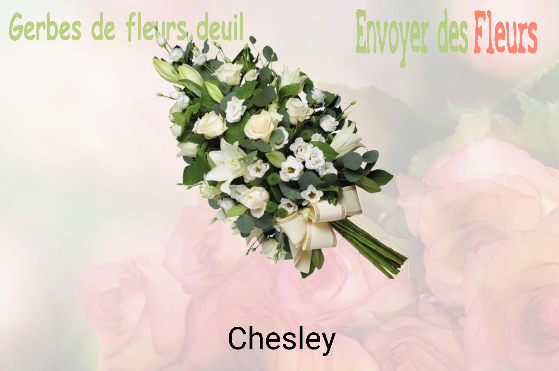 Gerbe de fleurs de deuil livrée à Chesley